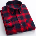 100% Cotton Spring Autumn Men  Long Sleeve Plaid  Casual shirts